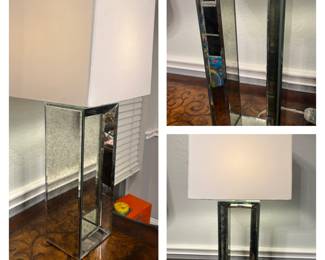 Beautiful mirrored lamp