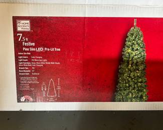7 foot pre-lit tree available