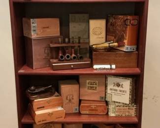 Tabacco Pipes And Cigar Boxes