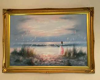 Pink Maiden By The Shore
