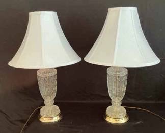 Two Crystal Lamps