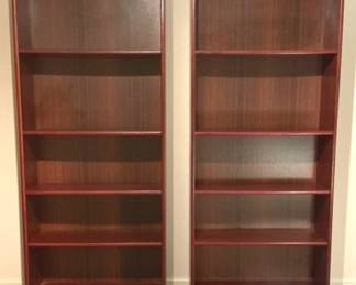 Cherry Stained Bookcases