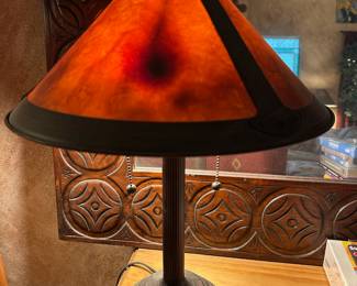 Ambient Lighting Bronze Tone Double Socket Table Lamp