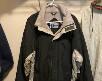 Denbrooke Men's Black/White Coat – Size Large