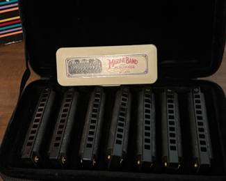 M. Hohner 7 Piece Harmonica Set