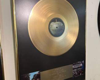 Framed 1970 The Beatles - Abbey Road Gold Record by EMI Records Ltd. Apple Records