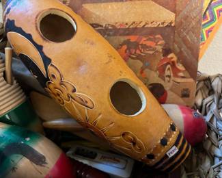 Wood Guiro Instrument, Peruvian Gourd Guiro, Authentic Mexican Maracas