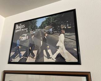 Framed The Beatles Abbey Road Poster