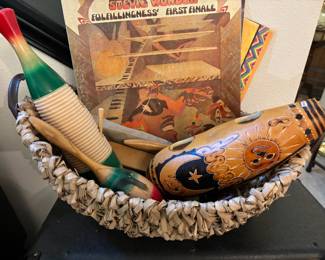 Wood Guiro Instrument, Peruvian Gourd Guiro, Authentic Mexican Maracas