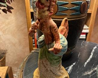 Anthropomorphic Chicken Figurine