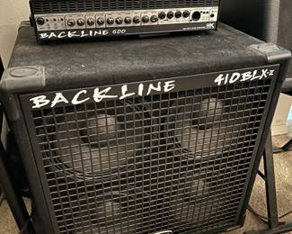 GK Backline 600 - 300 Watt Bass Amplifier, GK Backline 410 BLX-II Bass Cab