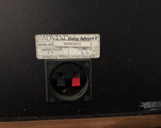 Pair of Baby Advent II Speakers

