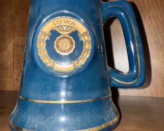 University of Iowa Blue/Gold Beer Stein