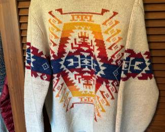 1970s Pendleton High Grade Western Wear Knit Men's Crewneck Sweater – Size Medium