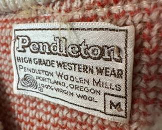 1970s Pendleton High Grade Western Wear Knit Men's Crewneck Sweater – Size Medium