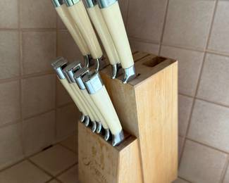 Carvel Hall by Briddell Knife Set with Ivory Handles