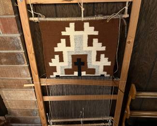 Weaving Sampler with Loom