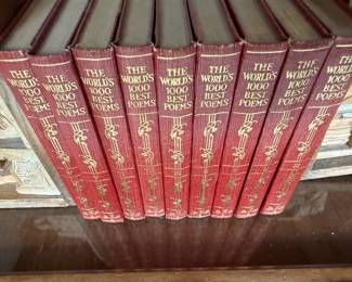 Funk & Wagnalls "The World's 1000 Best Poems" 9 Volume Set
