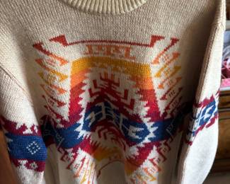 1970s Pendleton High Grade Western Wear Knit Men's Crewneck Sweater – Size Medium