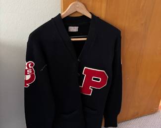 Circa 1950s Byr Kay 100% Wool Letterman Cardigan