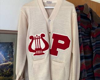 Circa 1950s Byr Kay 100% Wool Letterman Cardigan