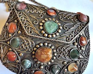 Sajai Purse With Natural Agates