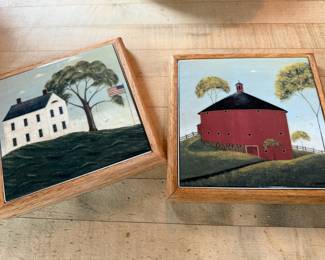 Warren Kimble Folk Art Trivets