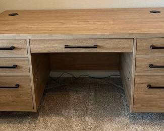Modern 4Piece Office Furniture  Desk, Chair  2 Bookshelves