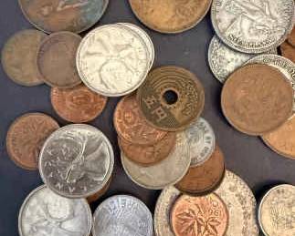 Mystery Lot of Foreign Coins Mixed Countries, Denominations  Eras