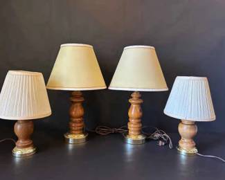Lamp Set Warm Woods  Soft Light 