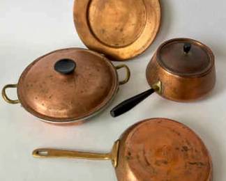 Vintage Copper Cookware Set 