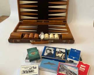 Backgammon And Cards ADD TEXT