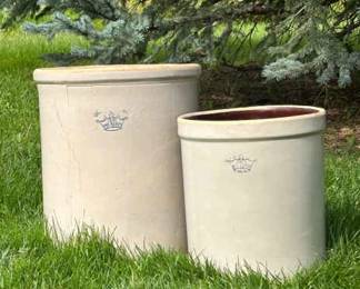Crown Stoneware Crocks 10  5 Gallon
