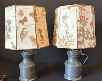 Metal Pitcher Table Lamps 