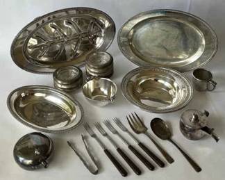 Beautiful SilverPlated  Sterling Silver Tableware Collection  Reed  Barton, Wilcox,  More