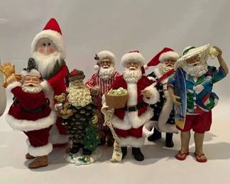 Santa Claus Figurines Mixed Styles