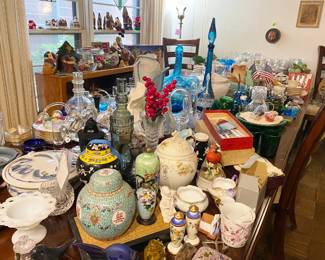 Large assortment of decorative items from around the world