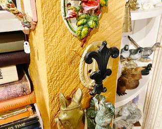 Large Collection of Antique Door Knockers all throughout the Home