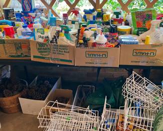 Chemicals, Cleaners, Wire Racks