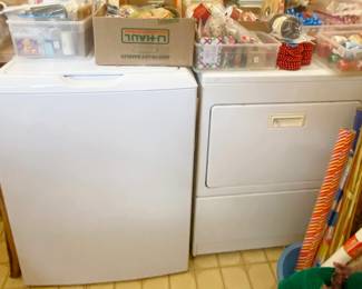 GE Deep Fill Washer and Kenmore Dryer Elite