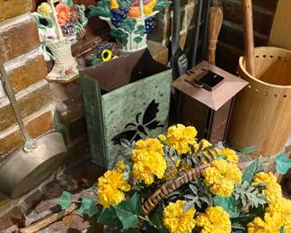 Decorative items including Antique Painted Cast Iron Door Stops
