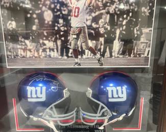 Eli Manning signed mini helmet