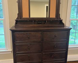 Universal Double Dresser with attachable Mirror