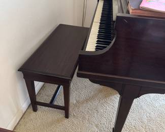 Grand piano and bench