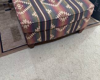 Southwest pattern ottoman