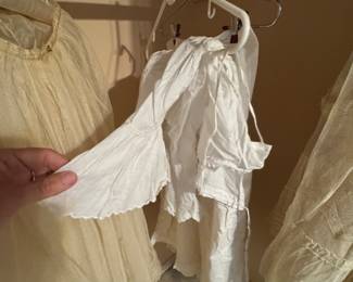 Antique wedding dress pieces
