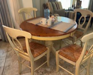 Round table and chairs