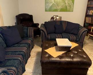 Matching sofa and loveseat