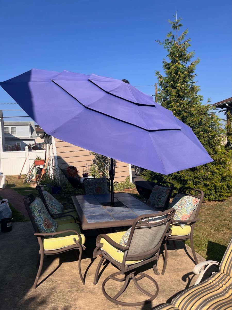 Custom Patio Set 6 Chairs
