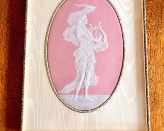 Limoges Signed Wall Plaques Framed-Pate Sur Pate CAMILLE THARAUD-14x10